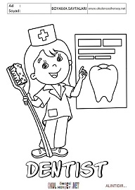 ingilizce boyama sayfaları